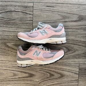 New Balance Blush and Gray Running Shoes